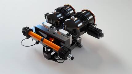 A 3D render of an ATV fuel vapor monitoring sensor