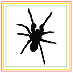 insect silhouette vector design in black on a white background