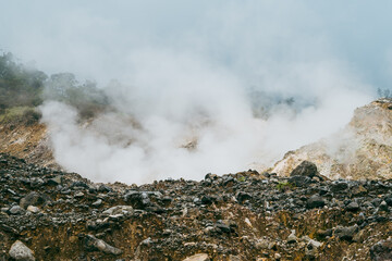 Majestic Volcanic Majesty: Smoking Beauty in Nature's Embrac