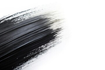 Abstract black strokes on white background creating a forced perspective effect