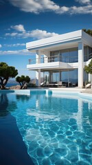 Fototapeta premium swimming pool in hotel