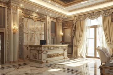 Classical Receptionist Interior