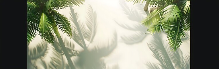 Fototapeta premium Image of palm trees on a background.