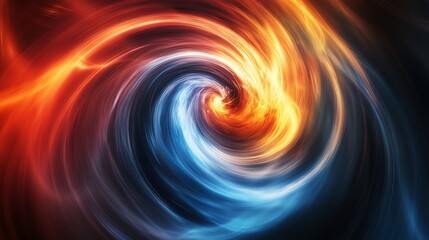 Obraz premium Abstract swirling fire and water.