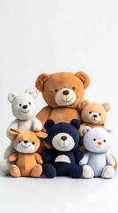 Obraz premium Playful Plush Animal Panini Projection in Color Pencil Style Creates Energetic Inspirational Scene with High Detail and Clear Light