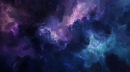 Fototapeta premium A cosmic nebula with swirling clouds of purple, blue, and white gas.