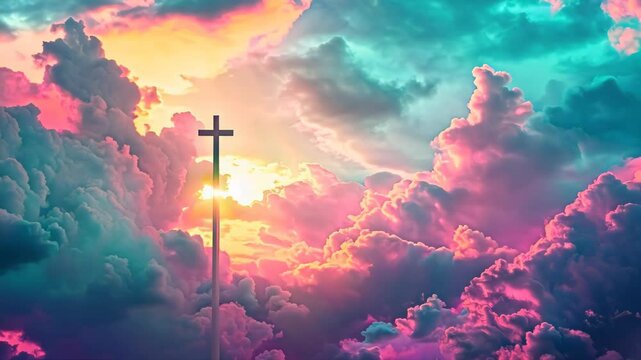cross in the cinematic holy light