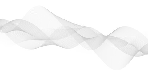 Wave lines smooth flowing dynamic isolated on white background. 