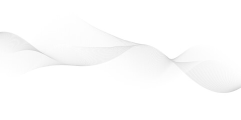 Wave lines smooth flowing dynamic isolated on white background. 
