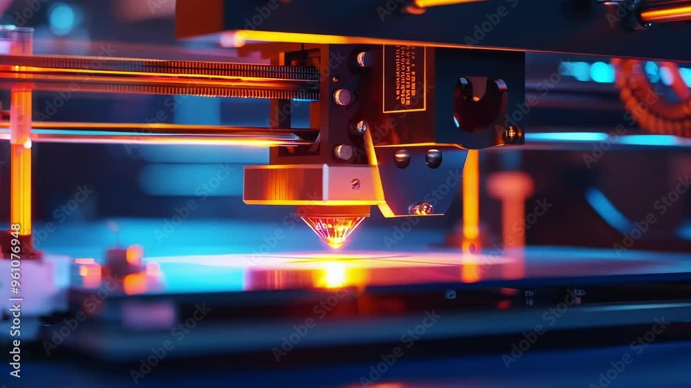 Poster 3d printer is creating a physical object from a digital design, showcasing the capabilities of addit