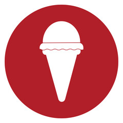 ice cream icon simple design