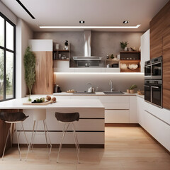 Sleek and Modern Kitchen Elegance