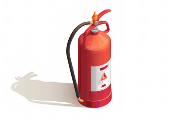 Fototapeta premium fire extinguisher tank, isometric