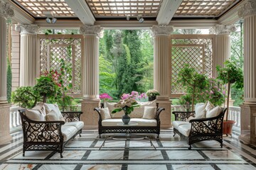 Classical Building Terrace