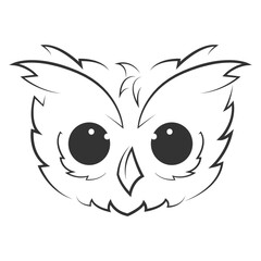 the owl vector illustration logo