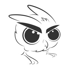the owl vector illustration logo