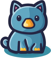 Dog cartoon element illustration png