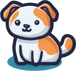Dog cartoon element illustration png