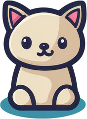 Cat cartoon element illustration png