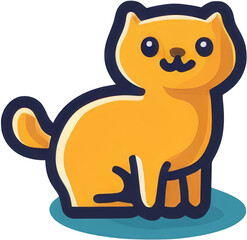 Cat cartoon element illustration png