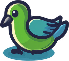 Bird cartoon element illustration png