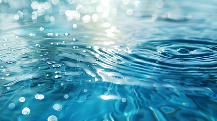 226. Mesmerizing spa background with a calming blue water surface, adorned with graceful rings and ripples, creating a serene and renewing atmosphere