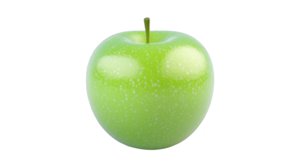 Green Apple with Glitch Effect  Digital Art  Abstract Background