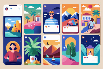 Mobile App Design UI UX Mockup