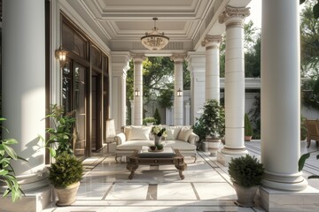 Classical Building Terrace