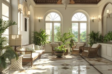 Classical Building Terrace
