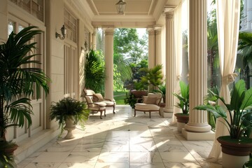 Classical Building Terrace