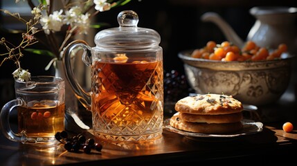 Elegant tea party assortment photo