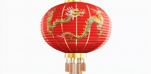 Red Chinese Dragon Lantern.