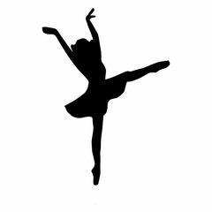 silhouette of ballet dancing movements © Kuldi