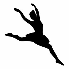 silhouette of ballet dancing movements © Kuldi
