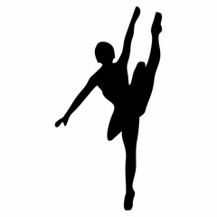 silhouette of ballet dancing movements © Kuldi
