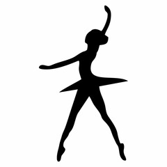 silhouette of ballet dancing movements © Kuldi