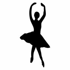 silhouette of ballet dancing movements © Kuldi