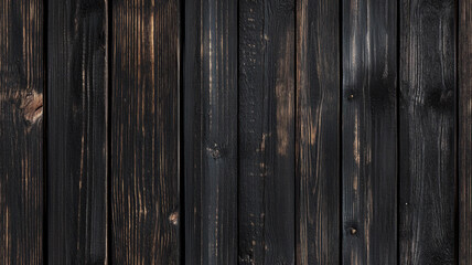 Dark Wooden Planks with Signs of Wear and Aging - Textured Surface for Rustic and Vintage Design Concepts, Material Studies, and Photography.