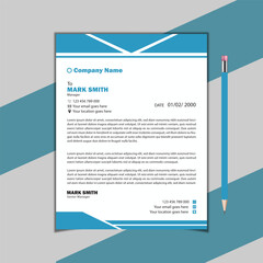Business company Print rady folder letterhead template