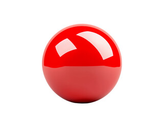 Shiny red sphere on a black background, showcasing glossy finish