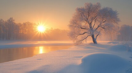 A picturesque winter scene