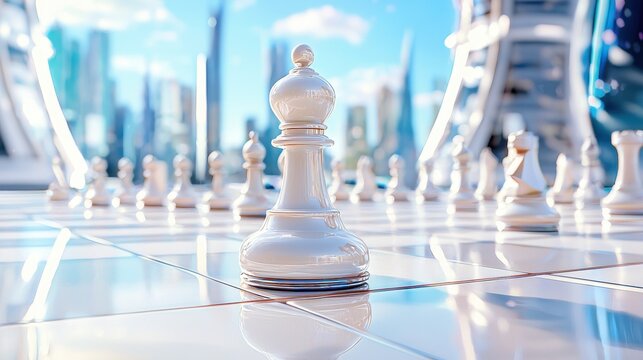 Zero Gravity Chess: Intense Orbital Tournament in Futuristic Space Setting