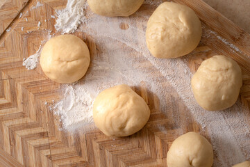 Making homemade tortillas