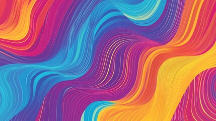 Obraz premium Abstract colorful wavy background.