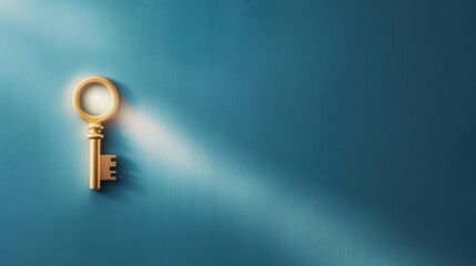 Close-up of a keyhole with light streaming through, representing the idea of finding freedom and unlocking potential.