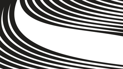 Black oblique curved lines background vector image for backdrop or presentation