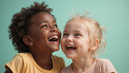 Children grinning with joy at the October 12th Children's Day celebration. 12 Childrens Day