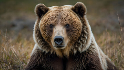 Fototapeta premium brown bear in the forest