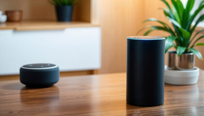 AI virtual assistant with integrated microphone and speaker system for clear interaction.